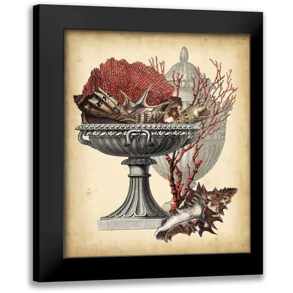 Vision Studio 12x14 Black Modern Framed Museum Art Print Titled - Oceans Bounty II
