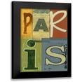 thumbnail image 1 of Vision Studio 12x14 Black Modern Framed Museum Art Print Titled - Paris, 1 of 5
