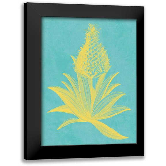 Vision Studio 12x14 Black Modern Framed Museum Art Print Titled - Pineapple Frais I