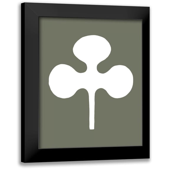 Vision Studio 12x14 Black Modern Framed Museum Art Print Titled - Simple Silhouette VII