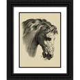 thumbnail image 1 of Vision Studio 12x14 Black Ornate Wood Framed with Double Matting Museum Art Print Titled - Equestrian Portrait IV, 1 of 4