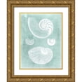 thumbnail image 1 of Vision Studio 12x14 Gold Ornate Wood Framed with Double Matting Museum Art Print Titled - Nautilus on Spa II, 1 of 4