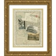 thumbnail image 1 of Vision Studio 12x14 Gold Ornate Wood Framed with Double Matting Museum Art Print Titled - Vintage Map of Rome, 1 of 4
