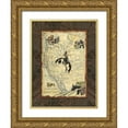 thumbnail image 1 of Vision Studio 12x14 Gold Ornate Wood Framed with Double Matting Museum Art Print Titled - Western States Map, 1 of 4