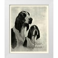 thumbnail image 1 of Vision Studio 12x14 White Modern Wood Framed Museum Art Print Titled - B and W Chien de Chasse, 1 of 4