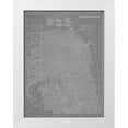 thumbnail image 1 of Vision Studio 12x14 White Modern Wood Framed Museum Art Print Titled - City Map of San Francisco, 1 of 4