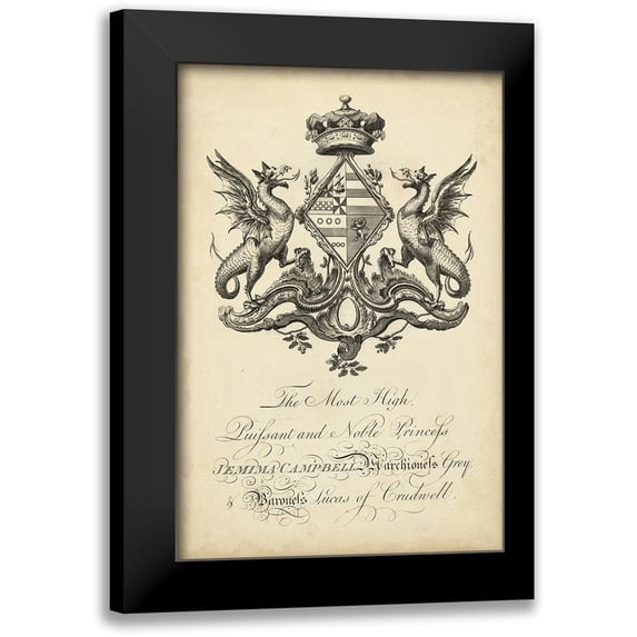 Vision Studio 13x18 Black Modern Framed Museum Art Print Titled - Peerage of England V
