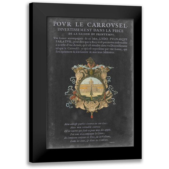 Vision Studio 13x18 Black Modern Framed Museum Art Print Titled - Vintage Bookplate IV