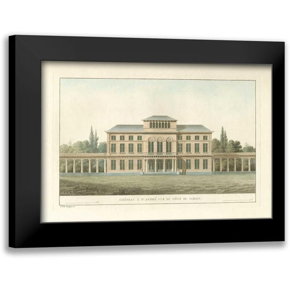 Vision Studio 14x11 Black Modern Framed Museum Art Print Titled - Architectural Rendering I