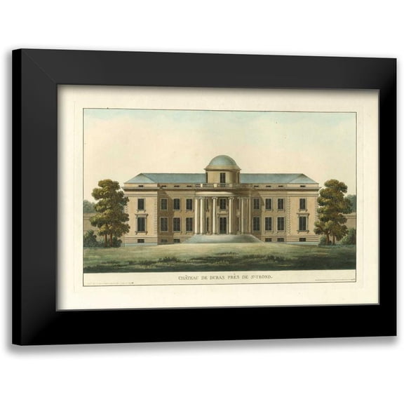 Vision Studio 14x11 Black Modern Framed Museum Art Print Titled - Architectural Rendering VI