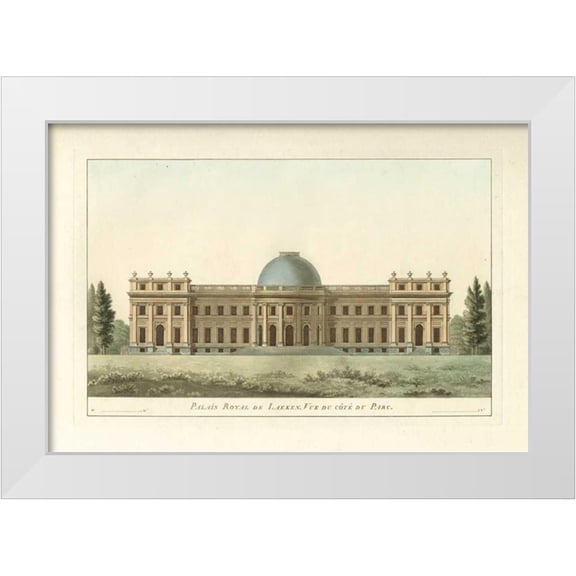 Vision Studio 14x11 White Modern Wood Framed Museum Art Print Titled - Architectural Rendering III