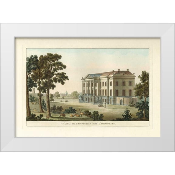 Vision Studio 14x11 White Modern Wood Framed Museum Art Print Titled - Architectural Rendering II
