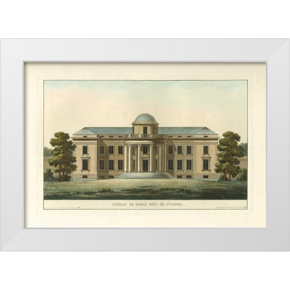 Vision Studio 14x11 White Modern Wood Framed Museum Art Print Titled - Architectural Rendering VI