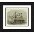 thumbnail image 1 of Vision Studio 14x12 Black Ornate Wood Framed with Double Matting Museum Art Print Titled - Antique Clipper Ship I, 1 of 4