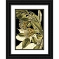 thumbnail image 1 of Vision Studio 14x18 Black Ornate Wood Framed with Double Matting Museum Art Print Titled - Tranquil Tropical Leaves VI, 1 of 4