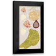 thumbnail image 1 of Vision Studio 14x24 Black Modern Framed Museum Art Print Titled - Contour Fruits and Veggies VIII, 1 of 5