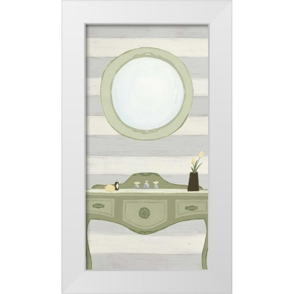 Vision Studio 14x24 White Modern Wood Framed Museum Art Print Titled - Riviera Bath IV
