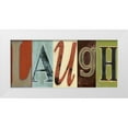 thumbnail image 1 of Vision Studio 14x8 White Modern Wood Framed Museum Art Print Titled - Laugh Panel, 1 of 4