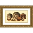 thumbnail image 1 of Vision Studio  14x9 Gold Ornate Wood Framed with Double Matting Museum Art Print Titled - Hand Woven Baskets V, 1 of 4