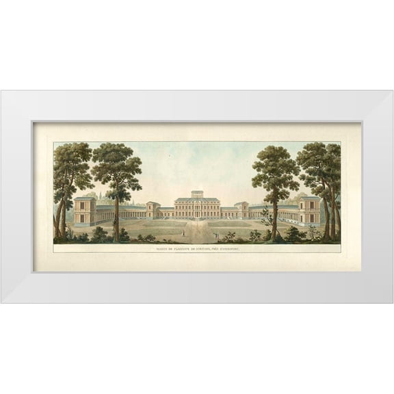Vision Studio 14x9 White Modern Wood Framed Museum Art Print Titled - Architectural Rendering VII