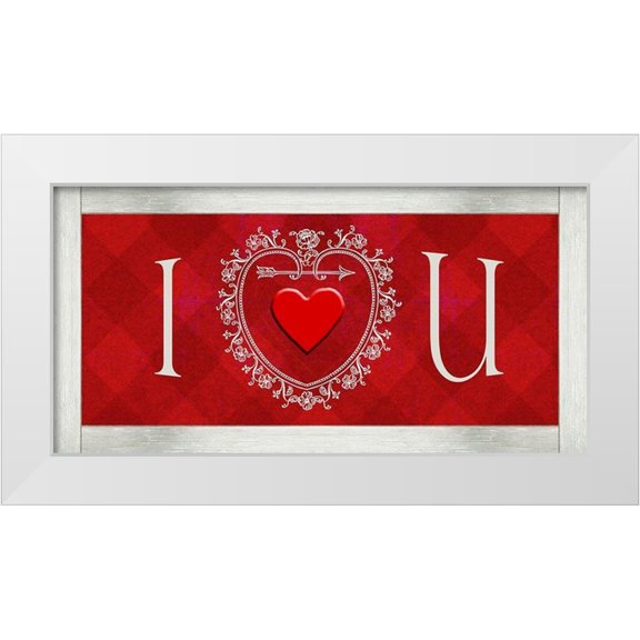 Vision Studio 14x9 White Modern Wood Framed Museum Art Print Titled - DIY Love Collection H