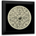 thumbnail image 1 of Vision Studio 15x15 Black Modern Framed Museum Art Print Titled - Black and Tan Medallion II, 1 of 5