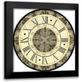 thumbnail image 1 of Vision Studio 15x15 Black Modern Framed Museum Art Print Titled - Small Vintage Motif Clock, 1 of 5