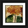 thumbnail image 1 of Vision Studio 15x15 Black Ornate Wood Framed with Double Matting Museum Art Print Titled - Vibrant Floral I, 1 of 4