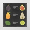 thumbnail image 1 of Vision Studio 15x15 White Modern Wood Framed Museum Art Print Titled - Blackboard Fruit I, 1 of 4