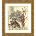 thumbnail image 1 of Vision Studio 15x17 Gold Ornate Wood Framed with Double Matting Museum Art Print Titled - Neptunes Composition I, 1 of 4