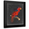 thumbnail image 1 of Vision Studio 15x18 Black Modern Framed Museum Art Print Titled - Dramatic Parrots III, 1 of 5