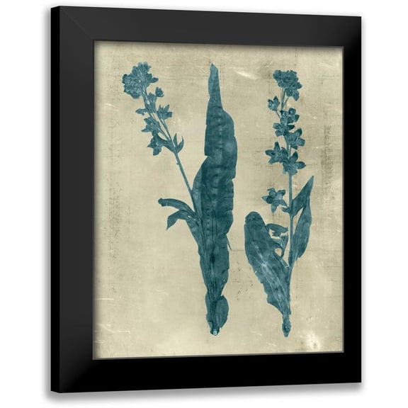 Vision Studio 15x18 Black Modern Framed Museum Art Print Titled - Impressions in Teal