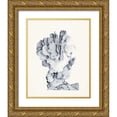 thumbnail image 1 of Vision Studio  15x18 Gold Ornate Wood Framed with Double Matting Museum Art Print Titled - Blue Antique Coral IV, 1 of 4