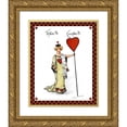 thumbnail image 1 of Vision Studio 15x18 Gold Ornate Wood Framed with Double Matting Museum Art Print Titled - Bridge Party IV, 1 of 4