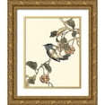 thumbnail image 1 of Vision Studio 15x18 Gold Ornate Wood Framed with Double Matting Museum Art Print Titled - Oriental Bird on Branch III, 1 of 4