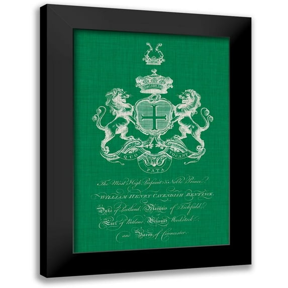 Vision Studio 17x24 Black Modern Framed Museum Art Print Titled - Heraldry Pop III