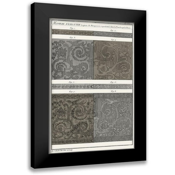 Vision Studio 17x24 Black Modern Framed Museum Art Print Titled - Survey of Architectural Design V