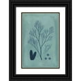 thumbnail image 1 of Vision Studio 17x24 Black Ornate Wood Framed with Double Matting Museum Art Print Titled - Indigo and Azure Seaweed V, 1 of 4