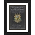 thumbnail image 1 of Vision Studio 17x24 Black Ornate Wood Framed with Double Matting Museum Art Print Titled - Vintage Bookplate I, 1 of 4