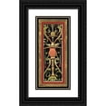 thumbnail image 1 of Vision Studio 17x32 Black Ornate Wood Framed with Double Matting Museum Art Print Titled - Parisian Panel II, 1 of 4