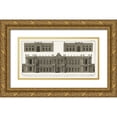 thumbnail image 1 of Vision Studio 18x11 Gold Ornate Wood Framed with Double Matting Museum Art Print Titled - Buildings And Facades I, 1 of 4