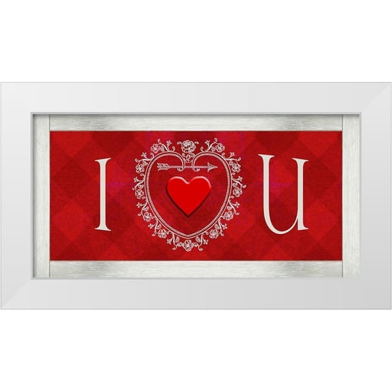 Vision Studio 18x11 White Modern Wood Framed Museum Art Print Titled - DIY Love Collection H