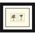 thumbnail image 1 of Vision Studio 18x15 Black Ornate Wood Framed with Double Matting Museum Art Print Titled - Miniature Palm III, 1 of 4