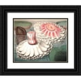 thumbnail image 1 of Vision Studio 18x15 Black Ornate Wood Framed with Double Matting Museum Art Print Titled - Vintage Water Lily II, 1 of 4
