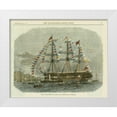 thumbnail image 1 of Vision Studio 18x15 White Modern Wood Framed Museum Art Print Titled - Antique Clipper Ship I, 1 of 4