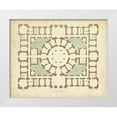 thumbnail image 1 of Vision Studio 18x15 White Modern Wood Framed Museum Art Print Titled - Plan in Taupe and Spa II, 1 of 4