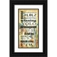 thumbnail image 1 of Vision Studio 18x32 Black Ornate Wood Framed with Double Matting Museum Art Print Titled - Urban Chevron Phrases I, 1 of 4