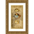 thumbnail image 1 of Vision Studio  18x32 Gold Ornate Wood Framed with Double Matting Museum Art Print Titled - Custom Ocean Trilogy II (GC), 1 of 4