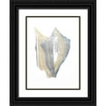 thumbnail image 1 of Vision Studio  19x24 Black Ornate Wood Framed with Double Matting Museum Art Print Titled - Silver Foil Shell III with Hand Color, 1 of 4