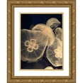 thumbnail image 1 of Vision Studio 19x24 Gold Ornate Wood Framed with Double Matting Museum Art Print Titled - Graphic Jellyfish I, 1 of 4